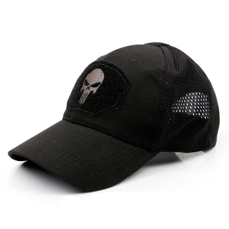 Skull Camouflage BaseballCap Tactical Army Fan Outdoor Sports Hat Velcro Hat Sunshade Hat Mesh Hat