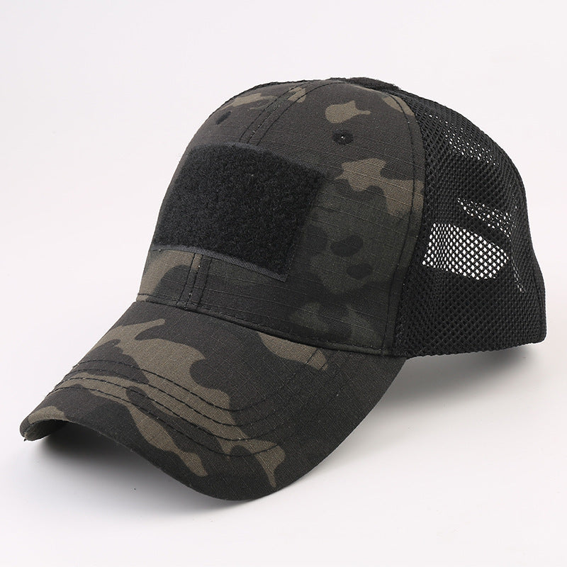 Skull Camouflage BaseballCap Tactical Army Fan Outdoor Sports Hat Velcro Hat Sunshade Hat Mesh Hat