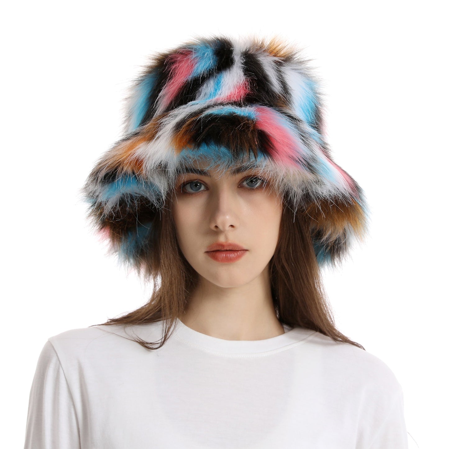 Women's Bucket Hat Warm Plush Hat