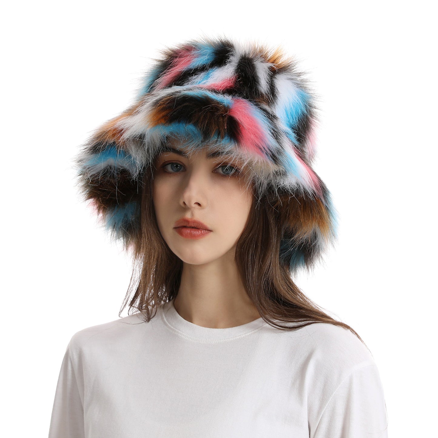 Women's Bucket Hat Warm Plush Hat