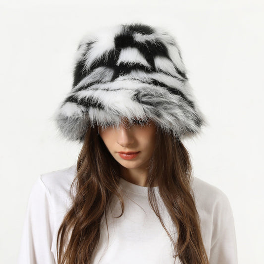 Women's Bucket Hat Warm Plush Hat