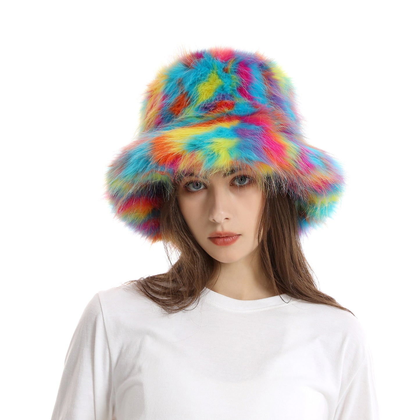 Women's Bucket Hat Warm Plush Hat